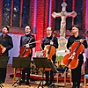 projects4cellos bei ihrem Konzert in der St-Marien-Kirche in Usedom (Stadt) 2023 (Foto: Archiv)