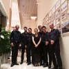 Der Leiter des Festivals mit den Vier EvangCellisten, Wei Yang und Yimeng Xi nach dem Ensemblekonzert (Foto: Archiv)