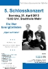 Konzertplakat Wehr (Schlosskonzerte Wehr) (2013)