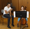 Mit Markus beim Cello- und Kammermusik-Workshop der Vier EvangCellisten (21. & 22.07.2013) innerhalb der 