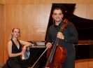 Das Duo Zmeck- Ahmadieh nach dessen Sonatenabend zum Richard-Strauss-Jahr innerhalb der 
