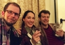 Hanno mit Florian Bischof (Vc) & Karina Habuchiya (Kl) nach deren Duokonzert innerhalb  der 