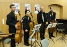 Markus Jung, Alexey Shestiperov, Harald Oeler und Hanno Riehmann (v.l.n.r.) bei ihrem Auftritt im Ensemble-Konzert am 30.10.2016 innerhalb der 