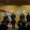 Die Vier EvangCellisten (mit Alexey für den verhinderten Lukas) beim 'Cellism-Release-Konzert' innerhalb der 