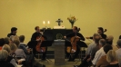 Die Vier EvangCellisten in der Zachäuskirche in Hannover 2014 (Foto: Archiv)