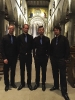 Die Vier EvangCellisten nach ihrem Konzert in Ravensburg 2016 (innerhalb der 