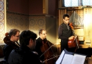 Die Vier EvangCellisten während ihres Konzertes am 03.08.2014 in Weimar (Foto: Stefan Schmidt 