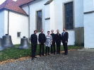 Die Vier EvangCellisten mit den Organisatoren von Spes Viva nach ihrem Konzert in Bad Essen 2016 (Foto: Oliver Rautenberg)