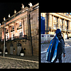projects4cellos vor ihrem Auftritt und das UNESCO Weltkulturerbe Markgräfliches Opernhaus Bayreuth 2022 mit Alexandre (Castro-Balbi) für den verhinderten Lukas (Fotos: Archiv)